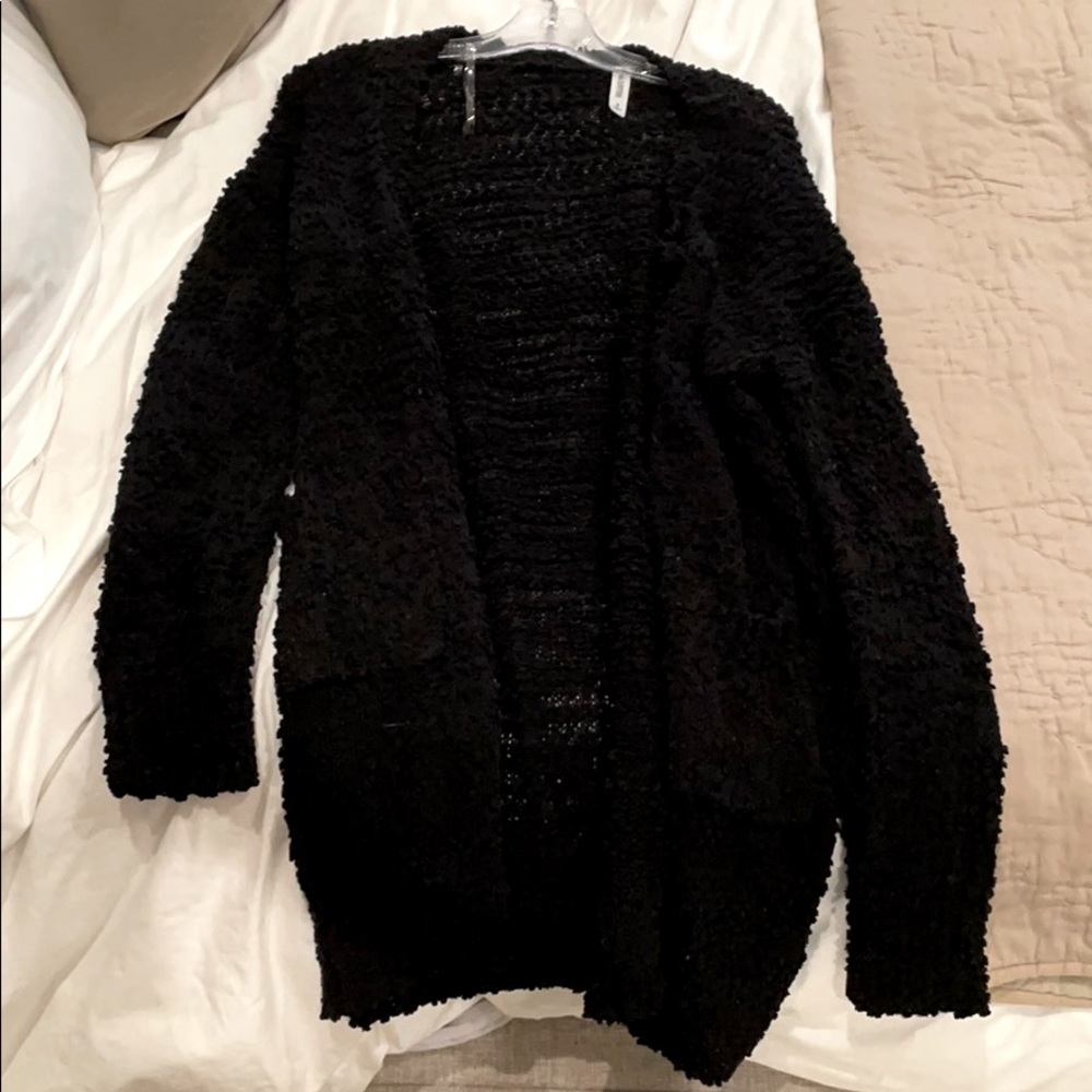 Black cardigan